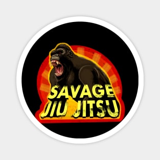 Savage Jiu Jitsu - bjj wall art - Jiu Jitsu design Magnet